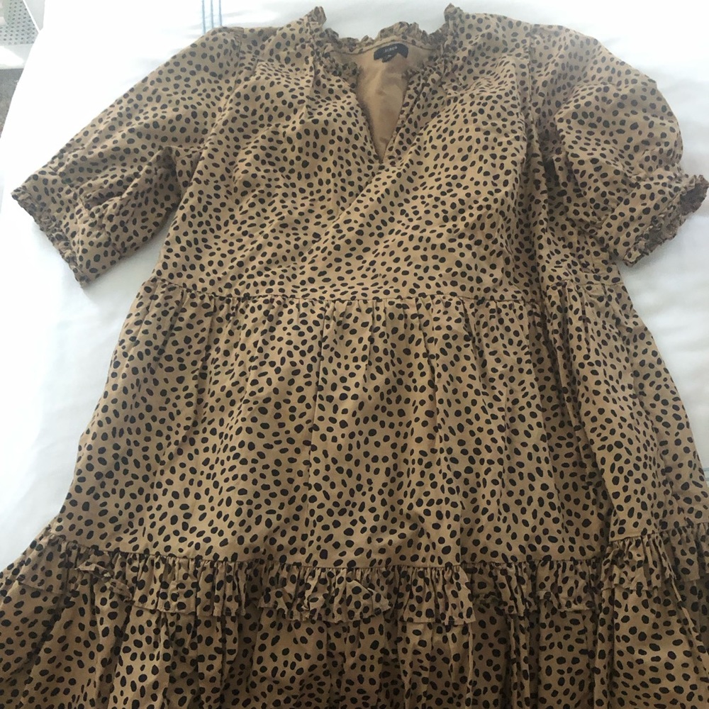 Jcrew leopard print dress xl